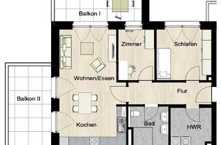 Wohnung mieten in 49808 Lingen, Hochwertige Obergeschosswohnung im Akazienweg in Lingen