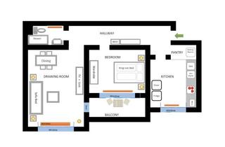 Wohnung kaufen in Tannenweg 13b, 69190 Walldorf, Attraktive 2-Zimmer Wohnung, frisch saniert in Walldorf