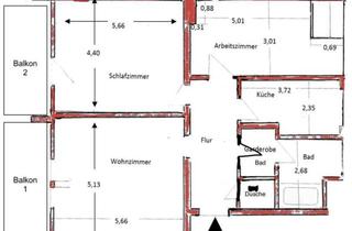 Wohnung mieten in Elswigstraße 52, 23562 St. Jürgen, Helle 3-Zimmer Dachgeschosswohnung mit Balkon in Lübeck-St. Jürgen