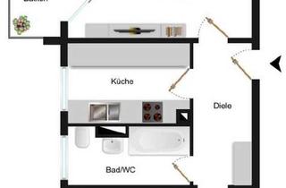 Wohnung mieten in 65474 Bischofsheim, Erstbezug nach Sanierung: 2 Zi-Whg mit EBK in Bischofsheim