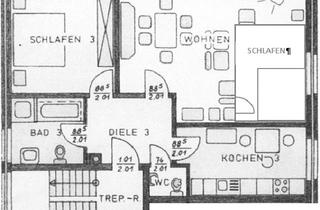 Wohnung mieten in Hunteburger Weg 166, 49086 Widukindland, Gepflegte 3‑Zimmer Wohnung im 1. OG in Osnabrück-Widukindland