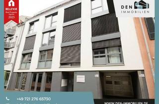 Wohnung mieten in 76133 Innenstadt-West, Moderne 2-Zi.-Wohnung mit Aufzug, Terrasse & Garten, Fußbodenheizung + TG-Stellplatz & Einbauküche