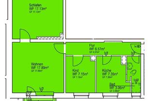 Wohnung mieten in Bülowstraße 49, 23566 St. Gertrud, 3-Zimmer-Wohnung in Lübeck St. Gertrud mit 61,4 m²
