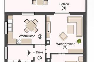 Wohnung mieten in 85354 Freising, Helle 2-Zimmer-Wohnung mit großem Balkon in Freising