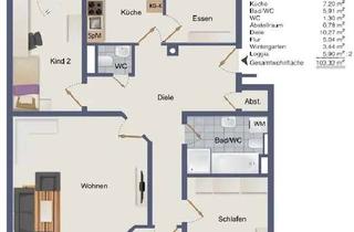 Wohnung mieten in Stettiner Straße 20, 69502 Hemsbach, Erstbezug nach Sanierung: Luxuriöse 5-Zimmer-Wohnung in Hemsbach mit 1 TG-Platz und 1 Parkplatz