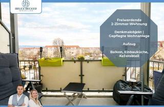Wohnung kaufen in 01277 Tolkewitz/Seidnitz-Nord, Freiwerdend! Tolle 2-Zimmer-Wohnung mit Balkon im Denkmalobjekt in Dresden-Seidnitz