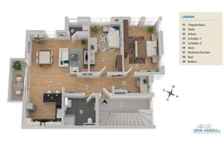 Wohnung mieten in 33098 Paderborn, Zentrumsnahe Wohnung mit 3,5 Zimmern und Blick ins Grüne! (KfW55)