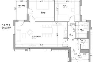 Wohnung mieten in 92421 Schwandorf, Schöne 3-Zimmer-Wohnung in Schwandorf zu vermieten - Wohnberechtigungsschein EK2 erforderlich!