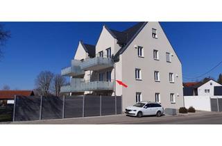 Wohnung mieten in Donauwörther Straße, 86690 Mertingen, Obergeschosswohnung (1.OG) mit Balkon, Einbauküche, möbliertes Bad