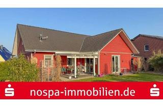 Haus kaufen in 24975 Hürup, Dänisches Wohnflair trifft Effizienz! Ebenerdig bewohnbares Holzhaus mit Doppelcarport