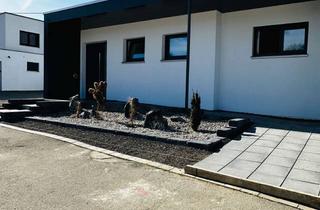 Haus mieten in Zu Den Gärten, 88515 Langenenslingen, Neubau • barrierefreies Wohnen auf einer Ebene, D-Garage, Terrasse, Garten in Langenenslingen