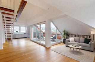 Wohnung kaufen in 60487 Bockenheim, Modernisierte Maisonettewohnung mit Skylineblick und Gartenanteil im Diplomatenviertel