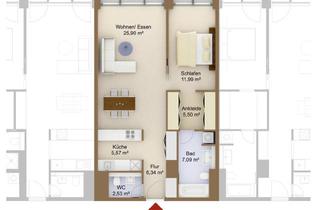 Wohnung mieten in Kaiser-Wilhelm-Straße 16, 20355 Neustadt, Elegante, ruhige 2-Zimmer-W., 5. OG, riesige Dachterrasse,Neustadt zwischen Hanseviertel/Gr.Neumarkt