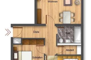Wohnung mieten in 89522 Heidenheim, 2-Zimmer-Wohnung mit Terrasse, Einbauküche und Parkplatz