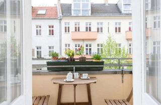 Wohnung mieten in Weserstraße 17, 10247 Friedrichshain, Möblierte 1-Raum-Wohnung mit Balkon in Berlin Friedrichshain - befristet bis 28.02.2026