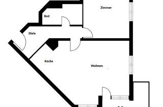 Wohnung mieten in Krohnskamp 17, 22301 Winterhude, 2 Zimmer Wohnung mit Balkon im 2. OG in Hamburg-Winterhude
