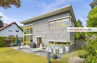 Haus kaufen in 15738 Zeuthen, IMMOBERLIN.DE - Lichtdurchflutetes Architektenhaus mit Südterrasse in familiärer Lage