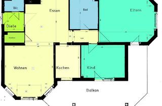 Wohnung mieten in 67069 Ludwigshafen, 3 Zimmerwohnung 81 m² Ludwigshafen-Edigheim