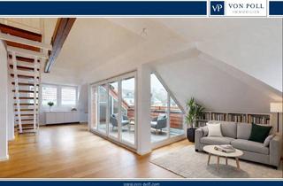 Wohnung kaufen in 60487 Frankfurt, Modernisierte Maisonettewohnung mit Skylineblick und Gartenanteil im Diplomatenviertel