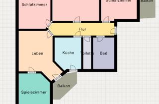 Wohnung kaufen in 99096 Erfurt, Erfurt - helle Altbauwohnung mit 6 Zimmern Erfurt-Süd mit 2 Stellplätzen