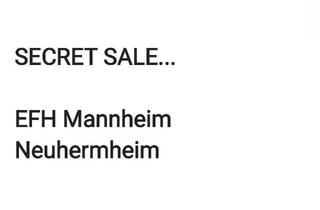 Einfamilienhaus kaufen in 68163 Mannheim, Mannheim - Einfamilienhaus Kapitalanlage MA- Neuhermsheim 600qm Grundstück