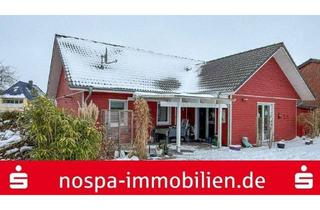 Haus kaufen in 24975 Hürup, Hürup - Dänisches Wohnflair trifft Effizienz! Ebenerdig bewohnbares Holzhaus mit Doppelcarport