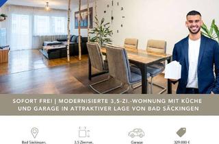 Wohnung kaufen in Königsberger Straße, 79713 Bad Säckingen, LFI | Modernisierte 3,5-Zi.-Wohnung mit Garage in attraktiver Lage von Bad Säckingen