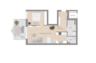 Wohnung mieten in Marienstraße, 74354 Besigheim, Für Singles und Paare mit Stil – 2,5 Zimmerwohnung mit traumhafter Naturdenkmal-Aussicht