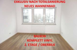 Wohnung mieten in Oberbilker Allee 199, 40227 Oberbilk, EXKLUSIV NACH TOTALSANIERUNG MIT BALKON NEUES WANNENBAD SEP. WC KOMPL. VINYL GARAGE 2.OG / OBEREBILK