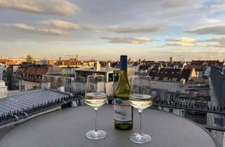 Penthouse mieten in Schleißheimer Straße 80a, 80797 Maxvorstadt, Penthouse mit Blick über München