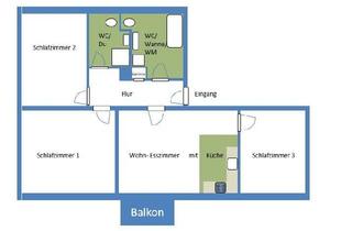 Wohnung mieten in Am Langenkamp 18, 38835 Osterwieck, Aufgepasst! Sanierte 4-Raumwohnung mit Wohnküchenbereich