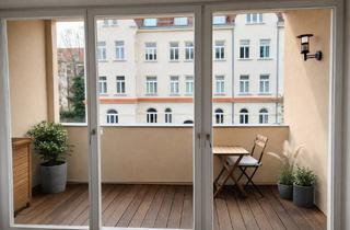 Wohnung mieten in Stauffenbergstraße, 04157 Gohlis-Mitte, Neubaustandard im Klinker-Altbau: 3 Zimmer | 99 m² | Loggia | 2 Bäder | Fußbodenheizung | Pakett