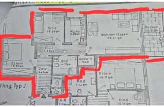 Wohnung mieten in Aschaffenburger Str. 16, 91056 Büchenbach, Helle 3-Zimmer Wohnung in Erlangen-Büchenbach mit 78 m²