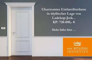 Einfamilienhaus kaufen in 21635 Jork, Charmantes Einfamilienhaus in idyllischer Lage von Ladekop-Jork...
