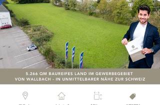 Gewerbeimmobilie kaufen in Rheinvogtstraße 11, 79713 Bad Säckingen, 5.266 qm Gewerbegrundstück in Bad Säckingen, Wallbach zu verkaufen | unbebaut und baureif