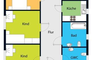 Wohnung mieten in 04720 Döbeln, Viel Platz in naturnaher Lage! Hell, neu renoviert, Tageslichtbad, Gartennutzung!