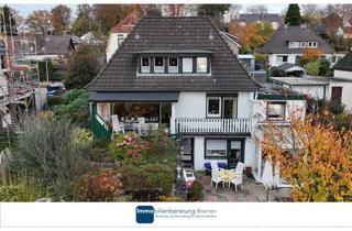 Einfamilienhaus kaufen in 27721 Ritterhude, Charmantes Einfamilienhaus auf attraktiven Hanggrundstück mit Carport
