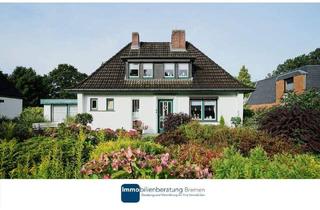 Einfamilienhaus kaufen in 27721 Ritterhude, Ritterhude - Charmantes Einfamilienhaus auf attraktiven Hanggrundstück mit Carport