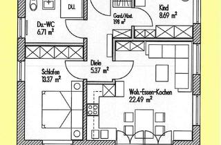 Wohnung mieten in 83624 Otterfing, Genial geschnittene 2,5 Zimmer Wohnung mit Westbalkon