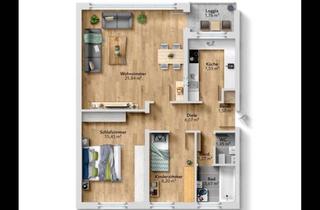 Wohnung mieten in Telgenkamp, 49090 Eversburg, Schöne 3 Zi. Wohnung, mit Küche, Loggia und Kellerraum, 71 qm