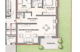 Wohnung mieten in Hauptstraße, 56370 Eisighofen, Moderne 3ZKB EG-Wohnung mit Gartenmitnutzung