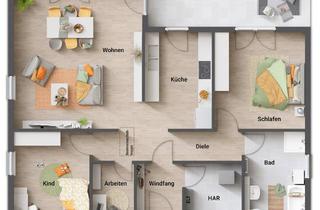 Haus kaufen in Am Lahberg, 37581 Bad Gandersheim, Leben auf einer Ebene...Ein Bungalow der es in sich hat im aktuellen Baugebiet in Bad Gandersheim!