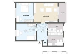 Wohnung mieten in 32425 Minden, moderne, zentral gelegene 3-ZKB-Wohnung mit Balkon. Ideal für Paare, kleine Familien oder Singles