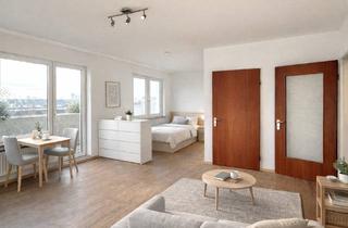 Wohnung kaufen in 40476 Düsseldorf, Düsseldorf - Gemütliches Apartment mit Süd-Dachterrasse nahe der Hochschule - separates Zimmer, Aufzug & TG