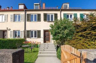 Haus kaufen in Tiroler Platz, 81547 München, München - Familientraum in Harlaching (Tiroler Platz): Helles RMH mit schönem Garten, Balkon & Einzelgarage.