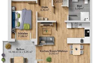Wohnung kaufen in 97990 Weikersheim, Green Living Weikersheim - Moderne Neubauwohnungen im KfW-40-QNG-Standard