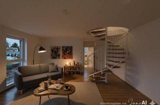 Wohnung kaufen in 50259 Pulheim, Modernes Wohnen auf zwei Ebenen - helle, freundliche Maisonette-Wohnung mit Balkon und Gartenblick