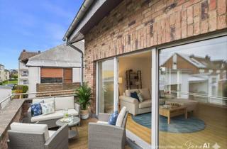 Wohnung kaufen in 50259 Pulheim, Modernes Wohnen auf zwei Ebenen - helle, freundliche Maisonette-Wohnung mit Balkon und Gartenblick