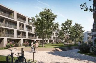 Wohnung kaufen in Birkhahnstraße, 85764 Oberschleißheim, Nachhaltige 3-Zimmer-Wohnung mit En-Suite-Badezimmer, zwei Balkonen und Dachterrasse zum Innenhof