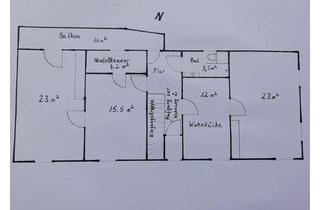 Wohnung mieten in 76891 Bundenthal, Helle 3-Zimmer-Wohnung mit Balkon in Erlenbach bei Dahn